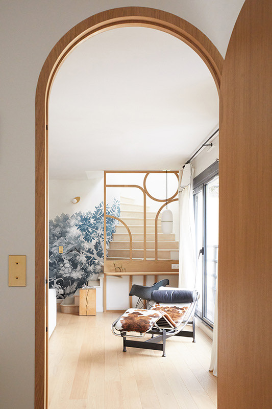 Scenic mural in a luxury residential entryway, Utah